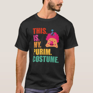 T-shirt C'Est Mon Costume Purim Drôle Hamantaschen Juif