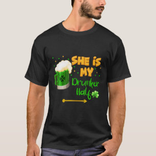 T-shirt C'est mon coureur Half St. Patricks Day Couple Dri
