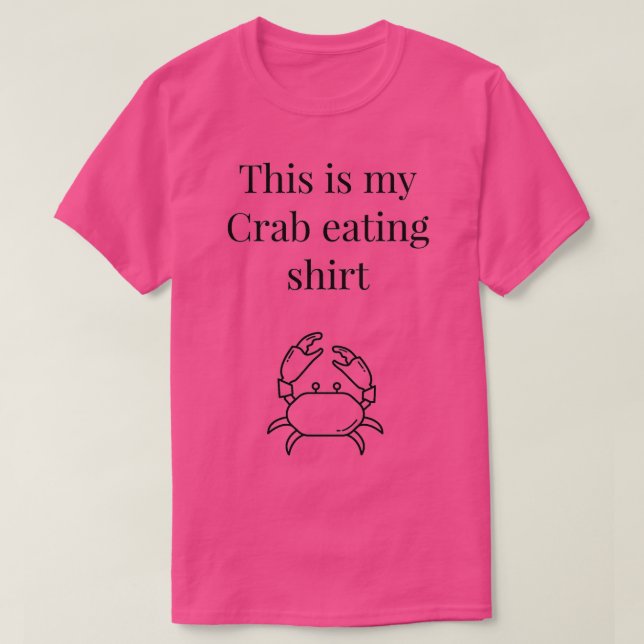 T-shirt C'est mon crabe qui mange bien s (Design devant)