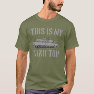 T-shirt C'Est Mon Débardeur Abrams Tank Drôle Militaire