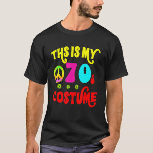 T-shirt C'est mon déguisement des années 70 Groovy Peace