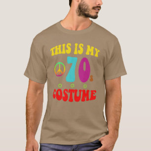 T-shirt C'est mon déguisement des années 70 Groovy Peace H