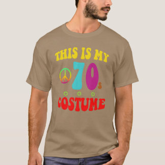 T-shirt C'est mon déguisement des années 70 Groovy Peace H