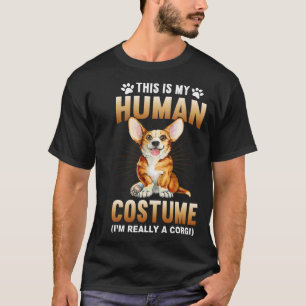T-shirt C'est mon déguisement d'humain Je suis vraiment un