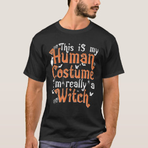 T-shirt C'est Mon Déguisement D'humain Je Suis Vraiment Un