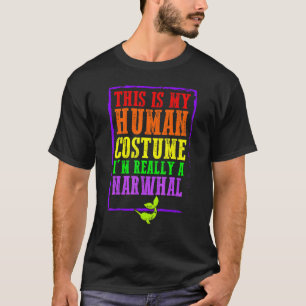T-shirt C'est mon déguisement d'humain Je suis vraiment un
