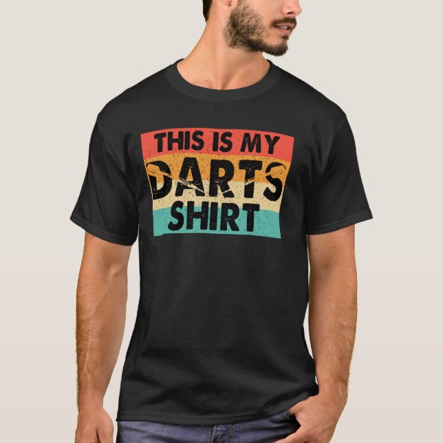 T-shirt C'Est Mon Devoir De Fosse Retro Dart Jetant Dart (Devant)