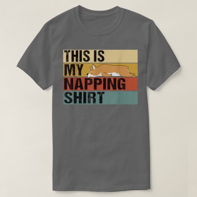 T-shirt C'Est Mon Dormir De Corgi Drôle De Napping (Design devant)