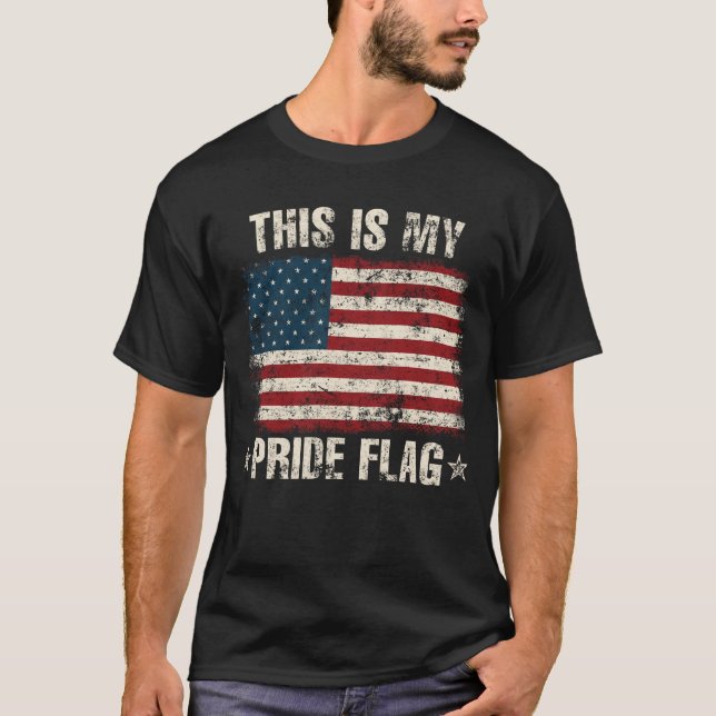 T-shirt C'Est Mon Drapeau De Fierté USA 4 juillet Américai (Devant)