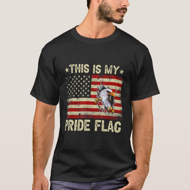 T-shirt C'Est Mon Drapeau De Fierté Usa American 4 juillet (Devant)