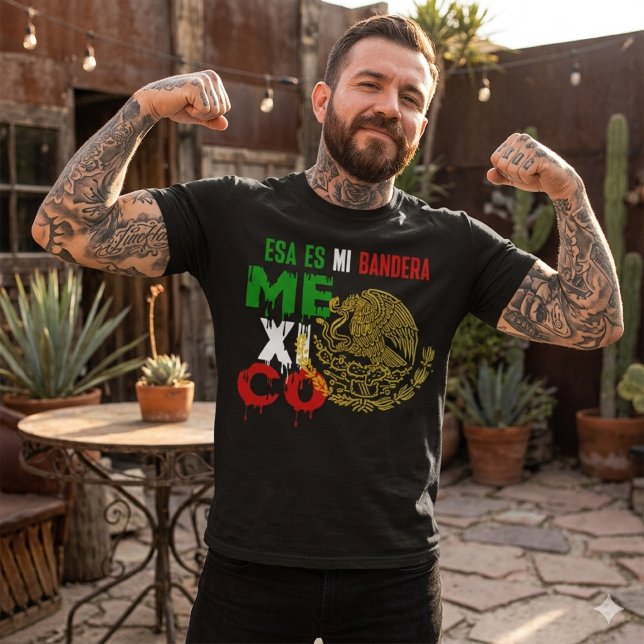 T-shirt C'est mon drapeau Drapeau Mexique  (Créateur téléchargé)