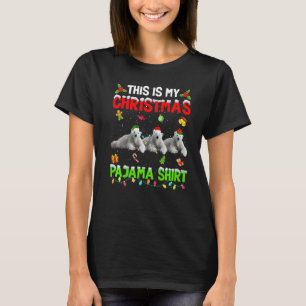T-shirt C'Est Mon Escadron D'Ours Polaires De Noël Pajama