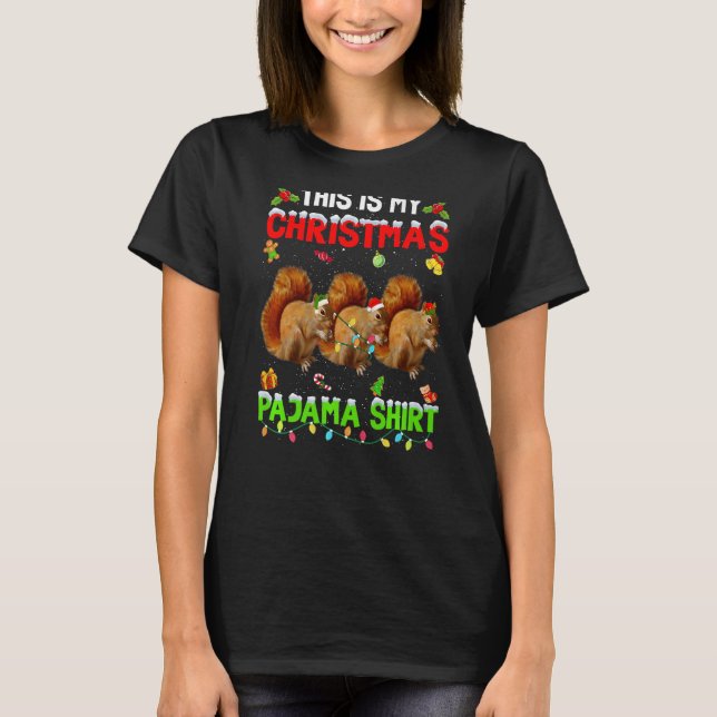 T-shirt C'Est Mon Escouade De Pajama De Noël (Devant)