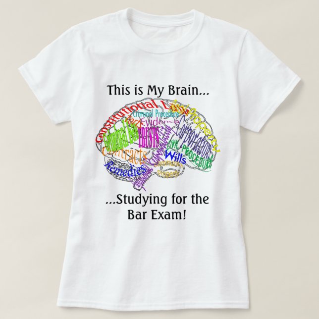T-shirt C'est mon examen du barreau de cerveau… (Design devant)
