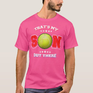T-shirt C'est mon fils là-bas Fier parent de tennis