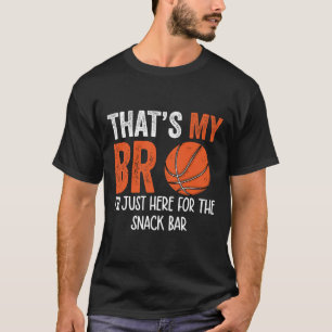 T-shirt C'est mon frère, je suis juste là pour le snack du