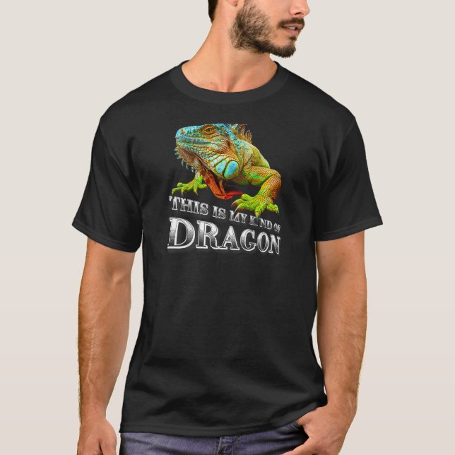 T-shirt C'est mon genre de dragon (Devant)