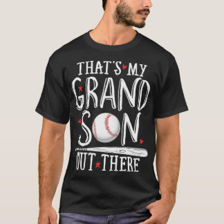 T-shirt C'est mon grand fils dehors Baseball pour les femm