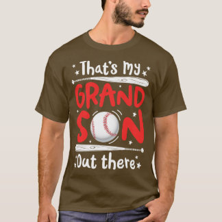 T-shirt C'est mon grand fils dehors Baseball pour les femm