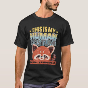 T-shirt C'Est Mon Hu Je Suis Vraiment Un Panda Rouge