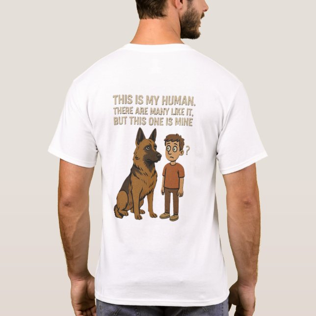 T-Shirt C'est mon humain  (Dos)