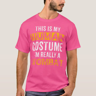 T-shirt C'Est Mon Humain Je Suis Vraiment Un Halloween Wom