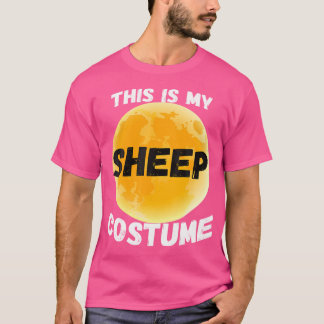 T-shirt C'Est Mon Humain Je Suis Vraiment Un Mouton Drôle