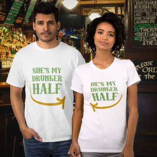 T-shirt C'est mon ivrogne, la demi-couple de la Saint Patr