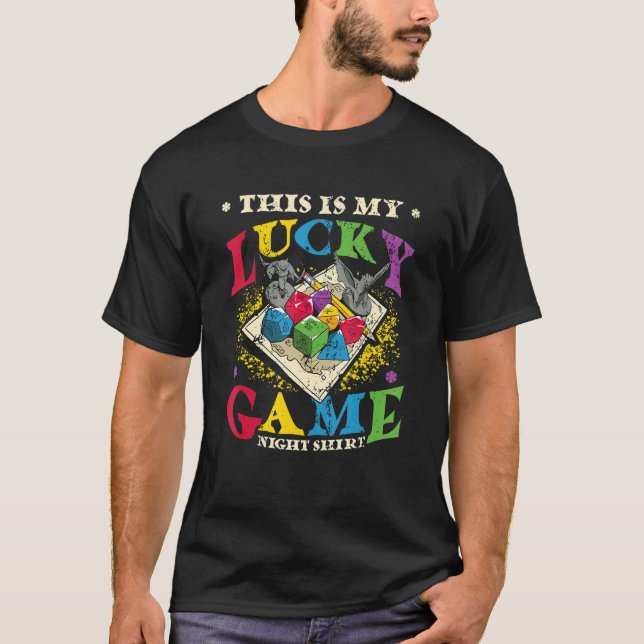 T-shirt C'est mon jeu de société chanceux (Devant)