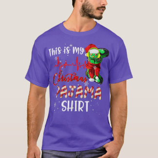 T-shirt C'est mon jeu vidéo Coeur de Pajama de Noël X