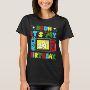 T-shirt C'est mon jeu vidéo d'anniversaire 20 ans 20 ans
