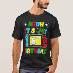 T-shirt C'est mon jeu vidéo d'anniversaire 6 ans 6ème anni