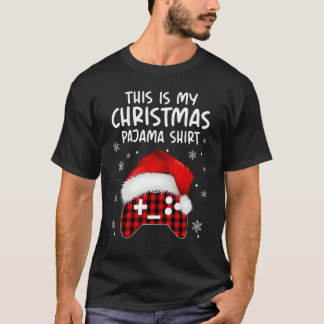 T-shirt C'Est Mon Jeu Vidéo Pajama De Noël Noël Noël Noël