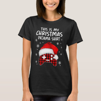 T-shirt C'Est Mon Jeu Vidéo Pajama De Noël Noël Noël Noël 