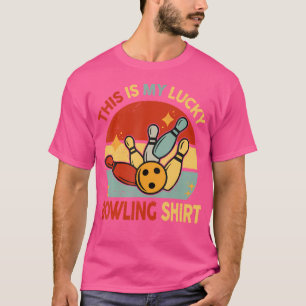 T-shirt C'est mon joueur de quilles chanceux