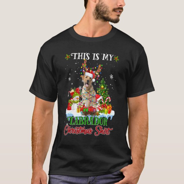 T-shirt C'Est Mon Labrador Noël Drôle Père Noël Xmas Tr (Devant)