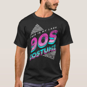 T-shirt C'est mon lazy 90s Costume Party 1990s Retro Neuf