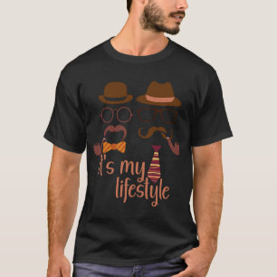 T-shirt C'est mon Lifstyle I Hipster pipe tabac fumeur