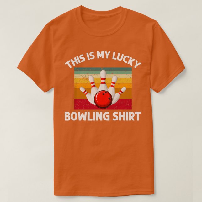 T-shirt C'Est Mon Lucky Bowling Funny Bowler (Design devant)