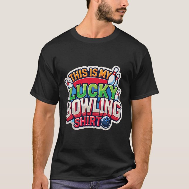 T-shirt C'Est Mon Lucratif Conception De Bowling Pour Homm (Devant)