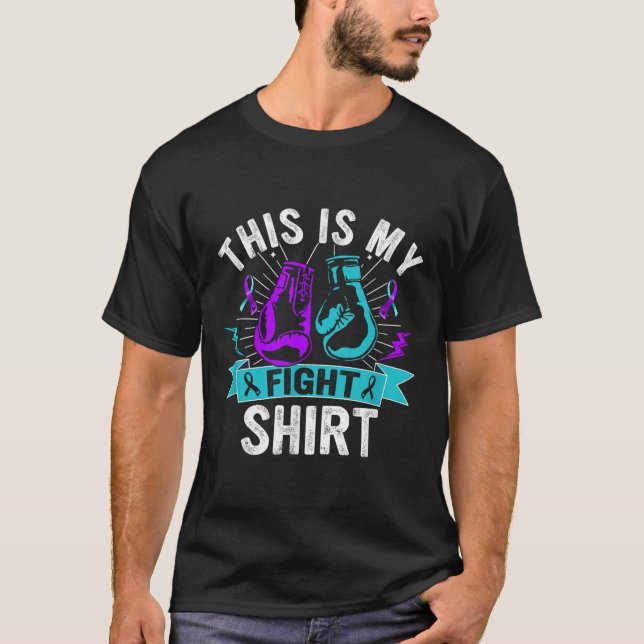 T-shirt C'est mon maillot de combat Prévention du suicide  (Devant)