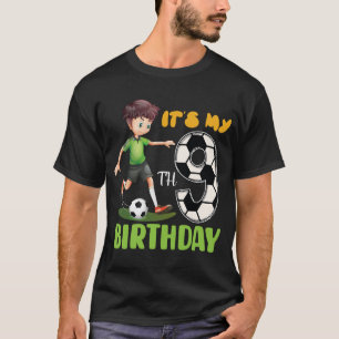 T-shirt C'est mon maillot de football pour mon 9ème annive