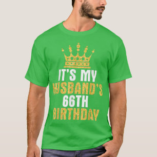 T-shirt C'est mon mari 66e anniversaire Joyeux 66 ans T