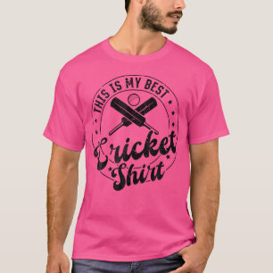 T-shirt C'Est Mon Meilleur Joueur De Cricket De Cricke