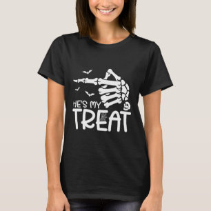 T-shirt C'est mon métier Elle est ma belle squelette Hallo