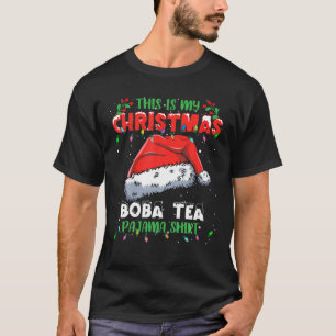 T-shirt C'Est Mon Noël Boba Thé Lumières De Noël Paj