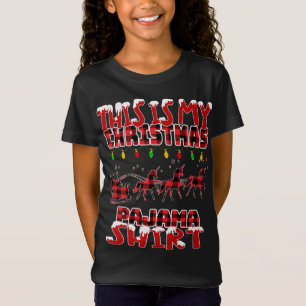 T-Shirt C'Est Mon Noël Drôle Père Noël Reindeer Unicorn