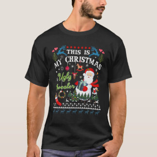 T-shirt C'Est Mon Noël Fou Drôle Père Noël Xmas Ornamen