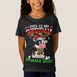 T-Shirt C'Est Mon Noël Pajama Cow Reindeer Noël