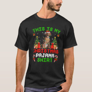T-shirt C'Est Mon Noël Pyjama Vizsla Chien Noël